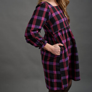 Nico Mini Dress - Ultra Violet Plaid - Image 5