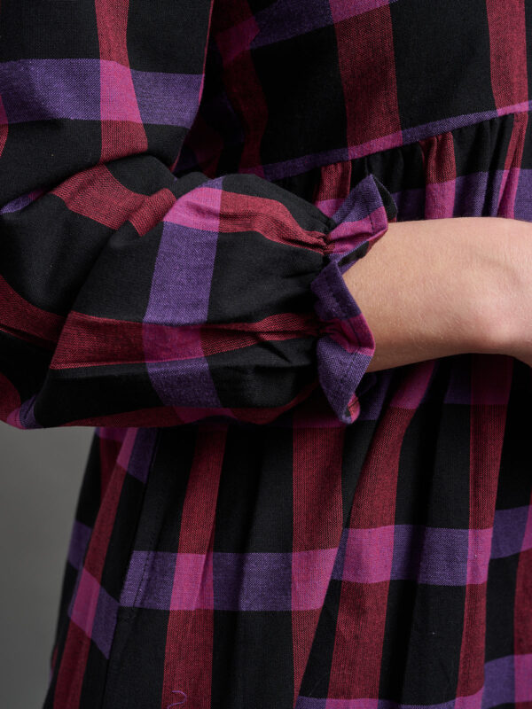 Nico Mini Dress - Ultra Violet Plaid - Image 6