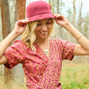 Wrap Maxi Dress - Berry Poppy Mix - Image 8