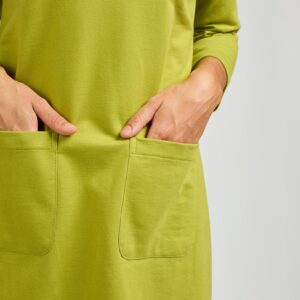 Sylvan Shift Dress - Loop Knit Moss - Image 2