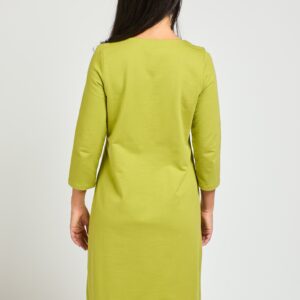 Sylvan Shift Dress - Loop Knit Moss - Image 3