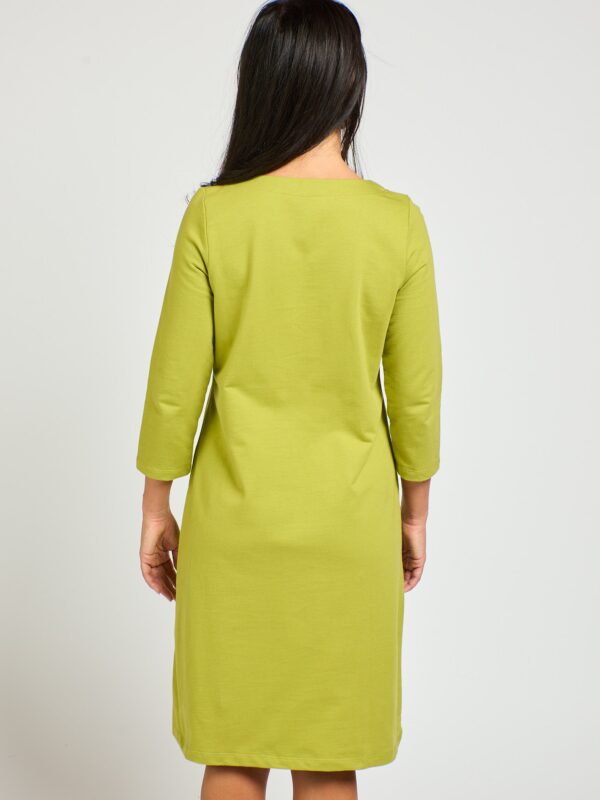 Sylvan Shift Dress - Loop Knit Moss - Image 3