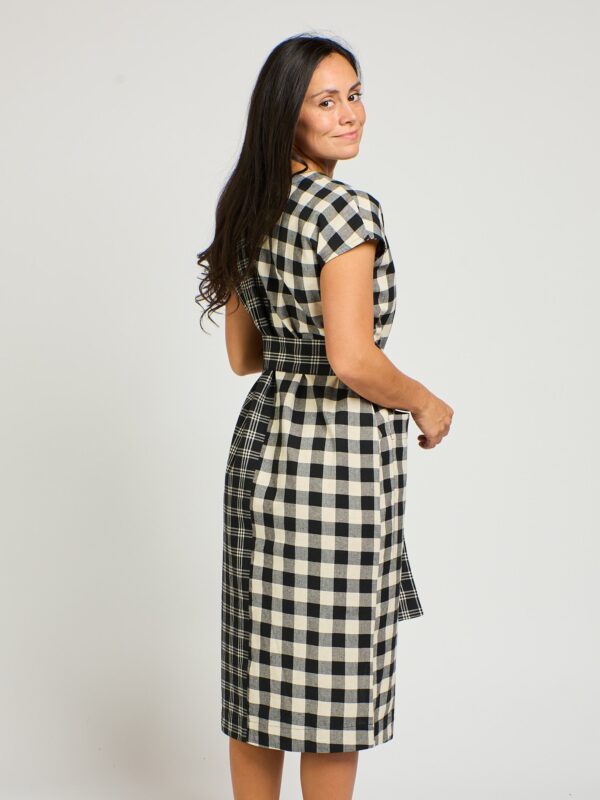 Padma Pocket Dress - Black and White Mix - Image 8