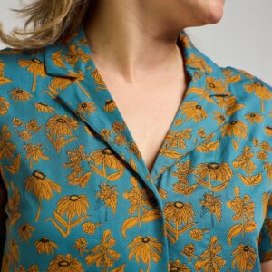 Camp Shirt - Teal Floral - Image 5