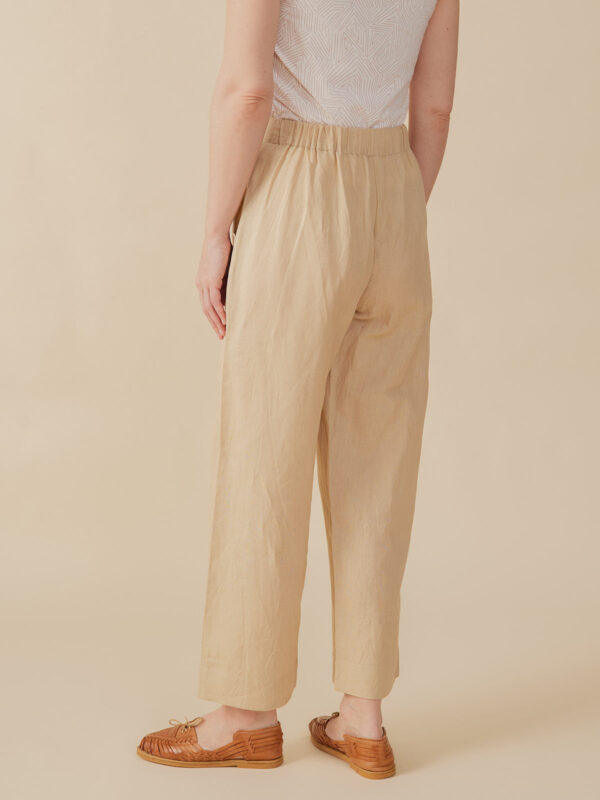 Emmy Drawstring Pant - Birch Linen - Image 5