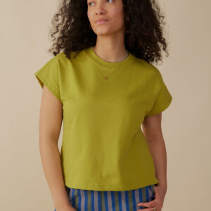 Caitlin Top - Loop Knit Moss - Image 1