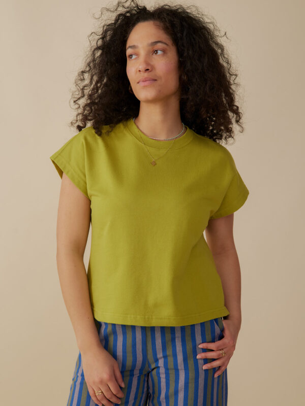 Caitlin Top - Loop Knit Moss