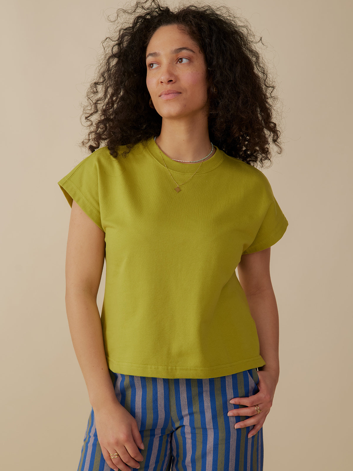 Caitlin Top - Loop Knit Moss - Image 1