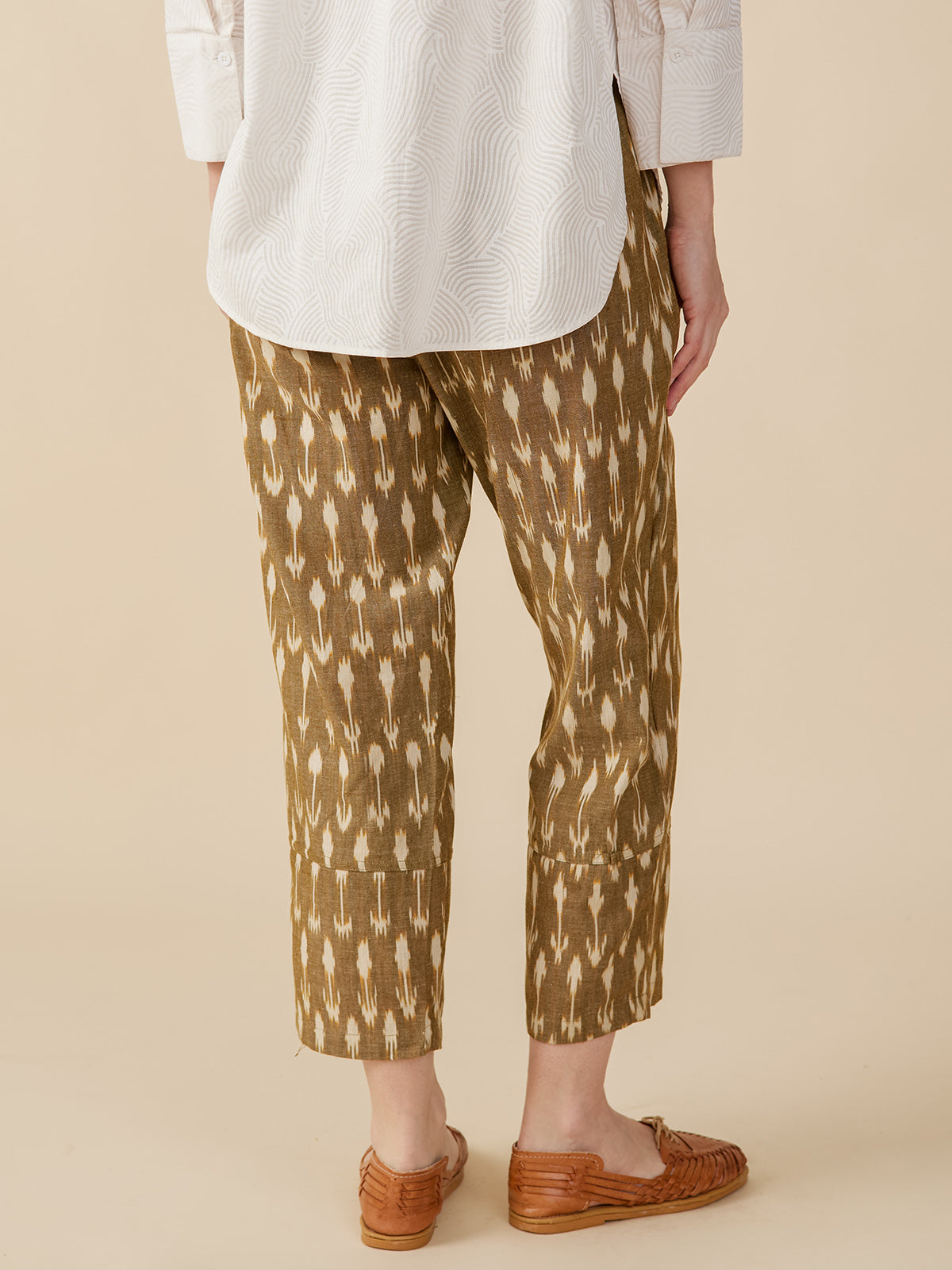 Miller Easy Pant - Olive Ikat - Image 3