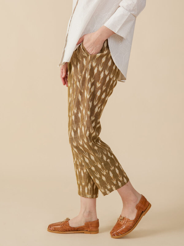 Miller Easy Pant - Olive Ikat