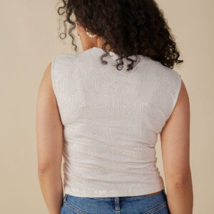 Ruched Top - Tree Rings Shell - Image 5