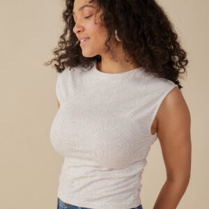 Ruched Top - Tree Rings Shell - Image 3