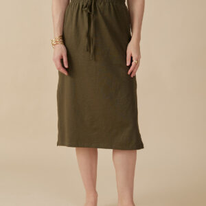 Isla Skirt - Olive - Image 1
