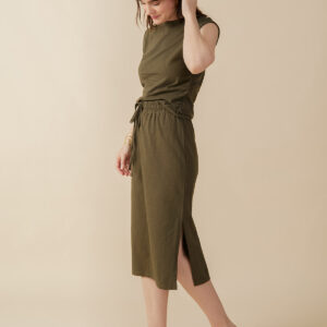 Isla Skirt - Olive - Image 2