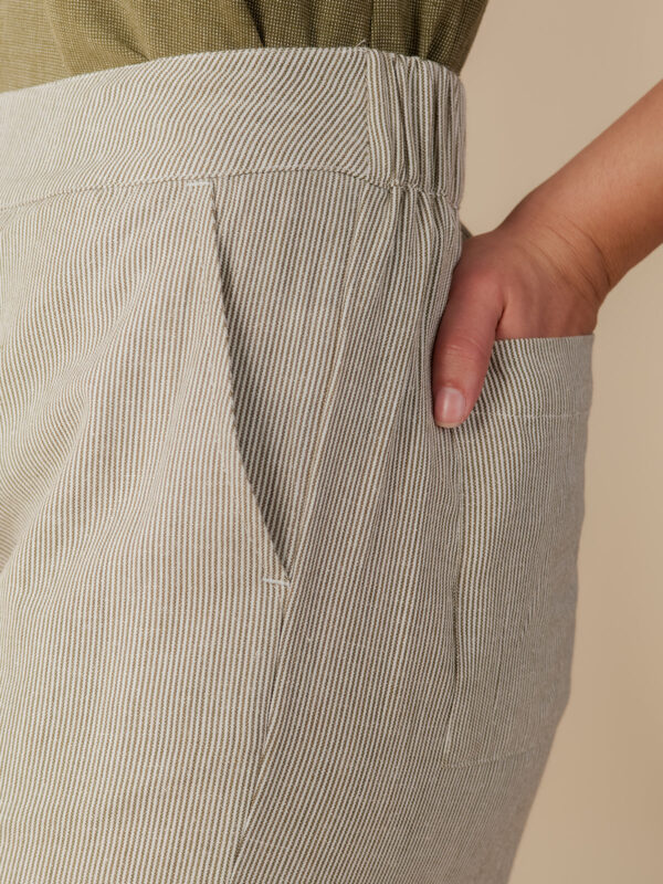 Tabitha Pant - Olive Stripe - Image 3