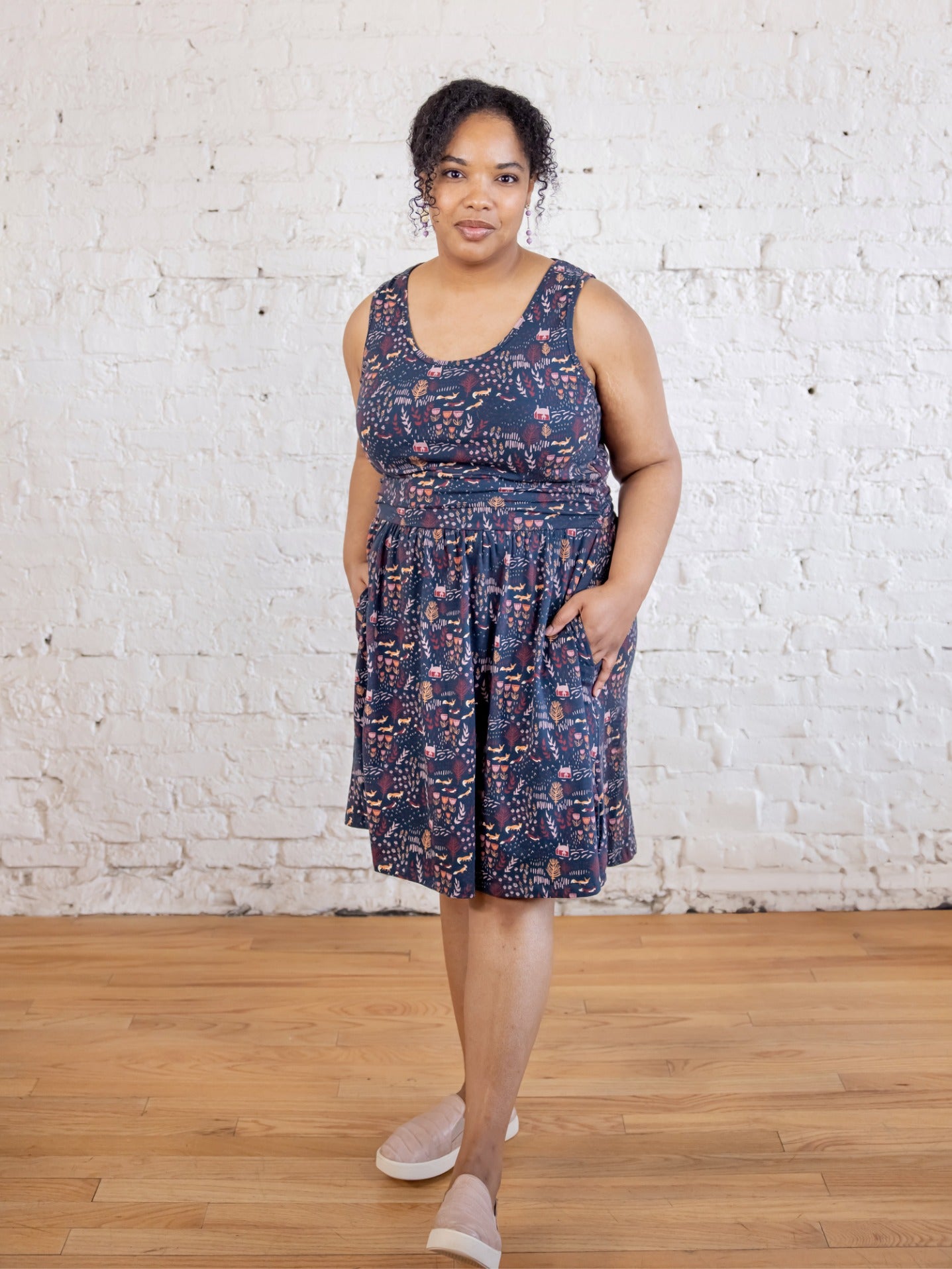 Asheville Plus Size Dress - Fox Field Blue - Image 5