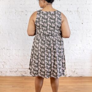 Asheville Plus Size Dress - Leopard Green - Image 2