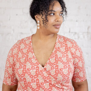 Gianna Plus Size Wrap Top - Matisse Vermillion - Image 2