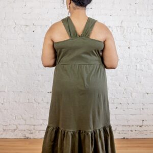 Opal Plus Size Dress - Olive - Image 3