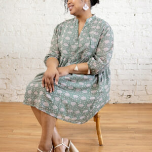 Sohla Mini Dress - Aegean Teal Floral - Image 9