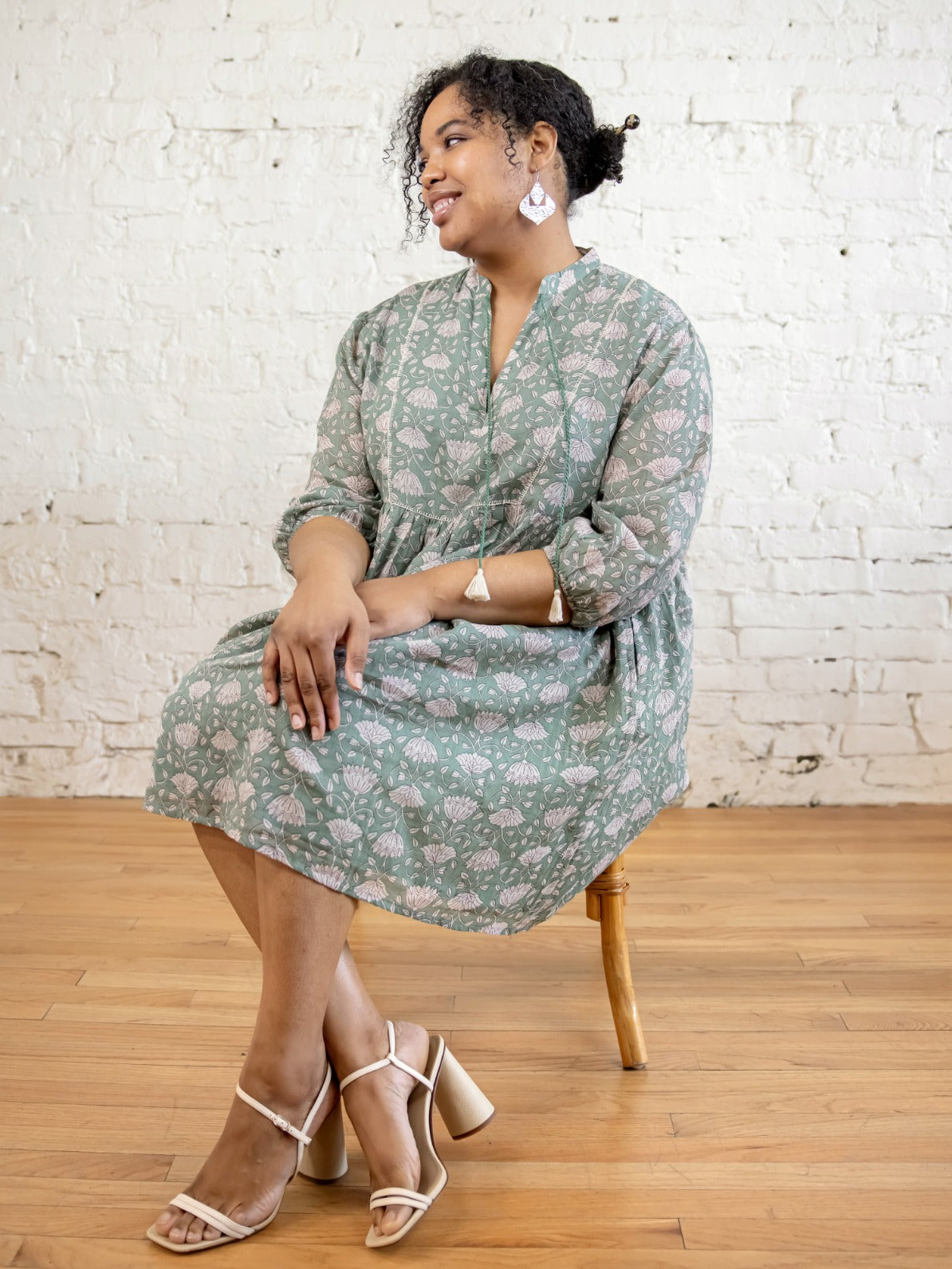 Sohla Mini Dress - Aegean Teal Floral - Image 9