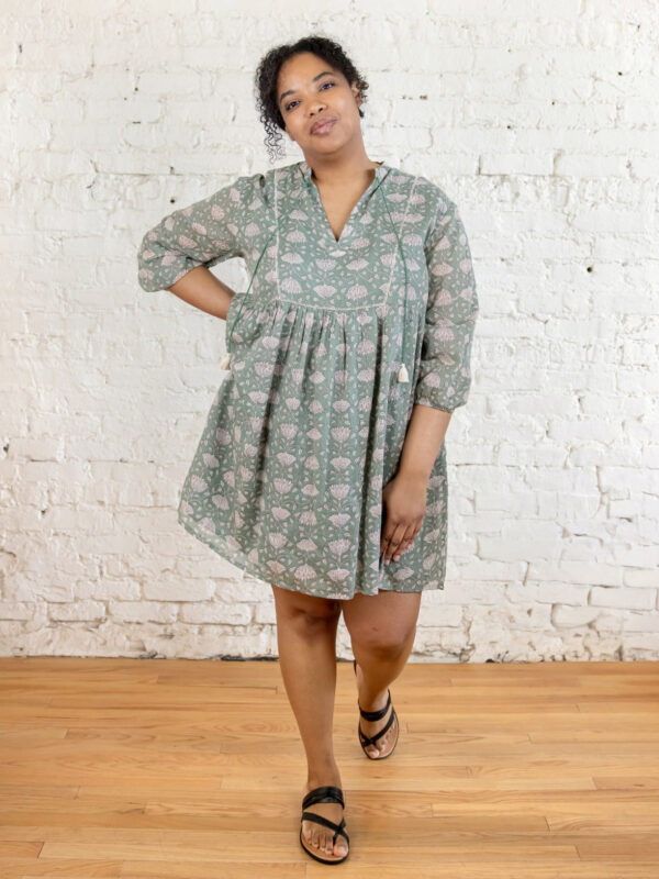 Sohla Mini Dress - Aegean Teal Floral - Image 2