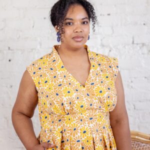 Lucille Plus Size Dress - Sunny Floral - Image 2