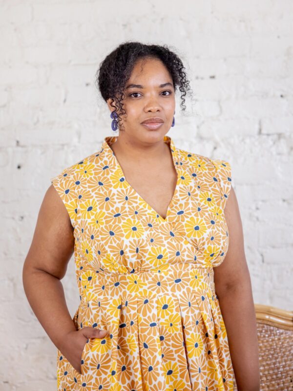 Lucille Plus Size Dress - Sunny Floral - Image 2