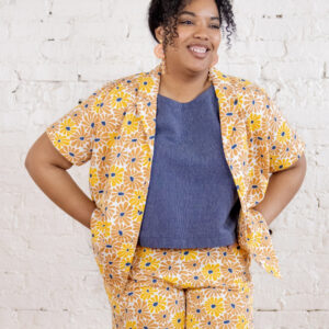 Camp Plus Size Shirt - Sunny Floral - Image 4