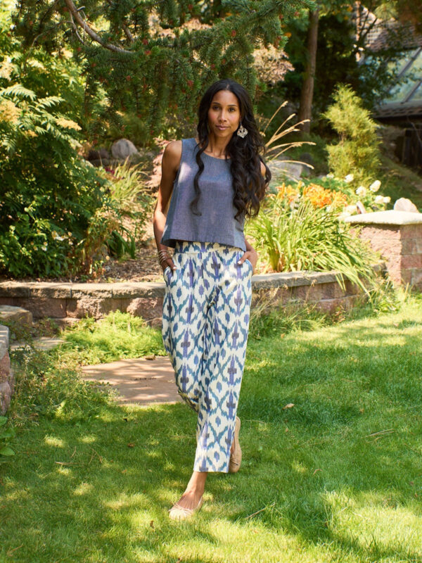 Tabitha Pant - Seashore Ikat