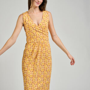 Danica Wrap Dress - Matisse Yellow - Image 1
