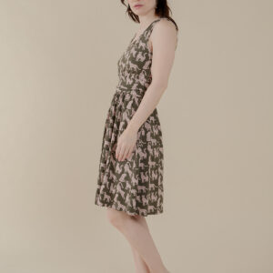 Asheville Dress - Leopard Green - Image 3