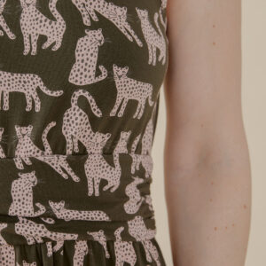 Asheville Dress - Leopard Green - Image 2