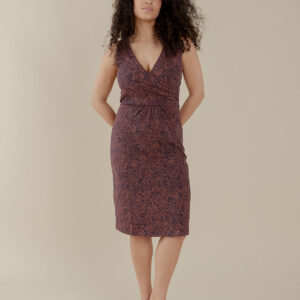 Danica Wrap Dress - Tree Rings Blue - Image 6