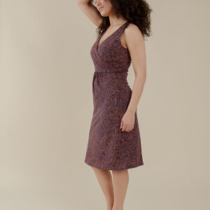 Danica Wrap Dress - Tree Rings Blue - Image 3