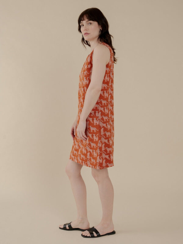 Evanston Dress - Leopard Sienna - Image 4