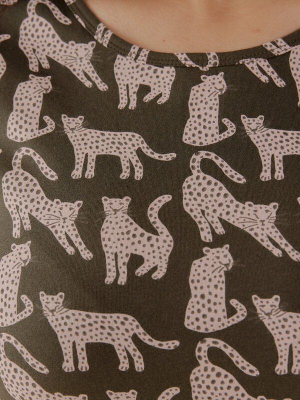 Hudson Shirt Dress - Leopard Green - Image 2