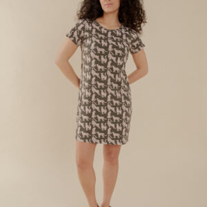 Hudson Shirt Dress - Leopard Green - Image 1