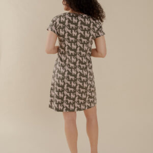 Hudson Shirt Dress - Leopard Green - Image 5