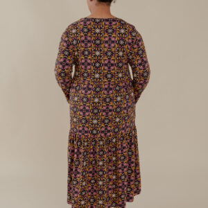 Mirah Tiered Plus Size Dress - Mauve Tile - Image 4