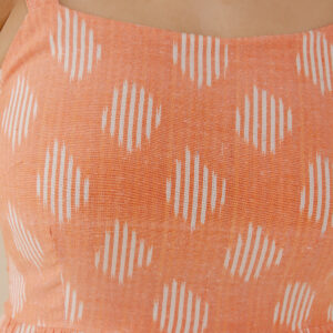 Provence Midi Dress - Peach Ikat - Image 2