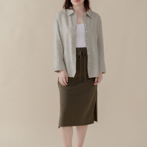 Isla Skirt - Olive - Image 6