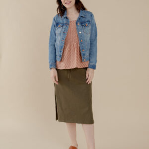 Isla Skirt - Olive - Image 7