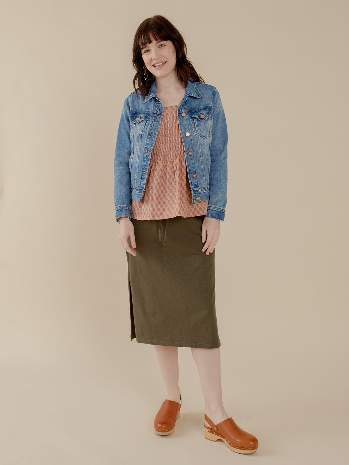 Isla Skirt - Olive - Image 7