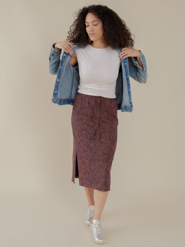 Isla Skirt - Tree Rings Blue - Image 4