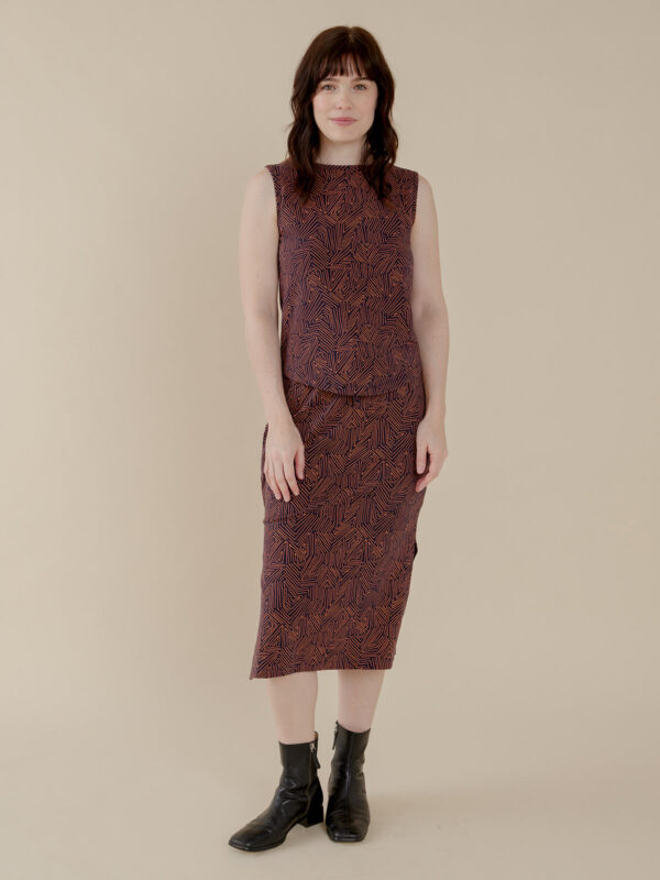 Isla Skirt - Tree Rings Blue - Image 2