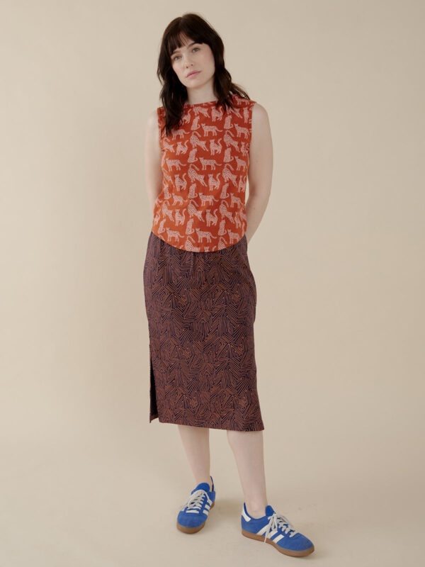 Isla Skirt - Tree Rings Blue - Image 3