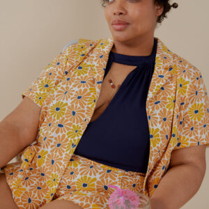 Camp Plus Size Shirt - Sunny Floral - Image 2