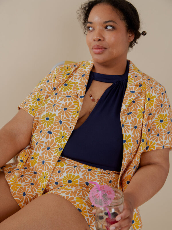 Camp Plus Size Shirt - Sunny Floral - Image 2