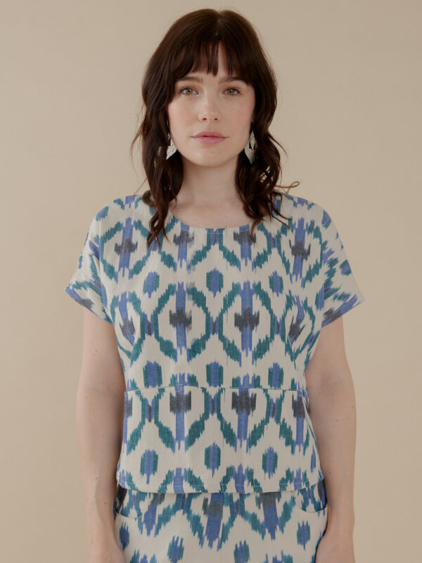 Dana Top - Seashore Ikat